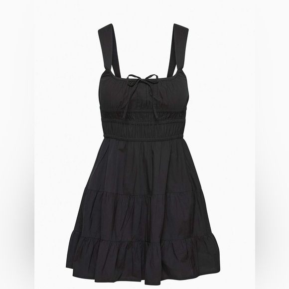 ARITZIA - Black Sleeveless Tiered Dress - Picture 2 of 5